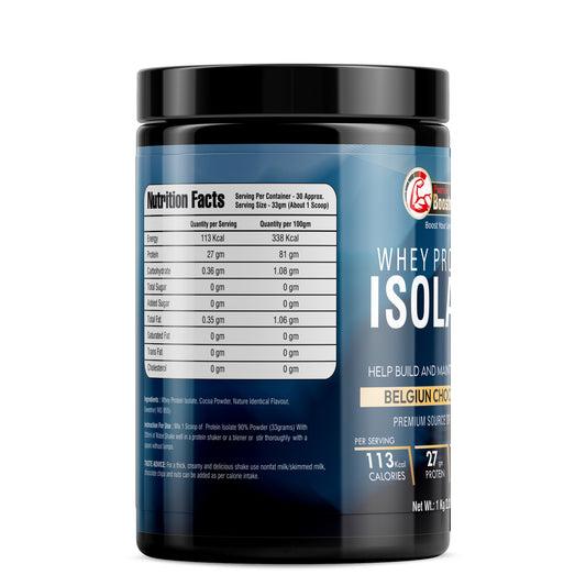 Protein Booster Whey Protein Isolate 90% - Belgian Chocolate Flavor