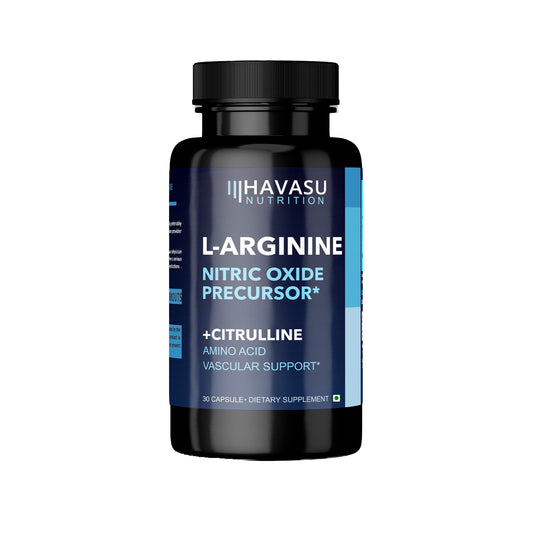 L-Arginine L-Citrulline Supplement for Men | 30 Vegan Capsules (Pack of 1)