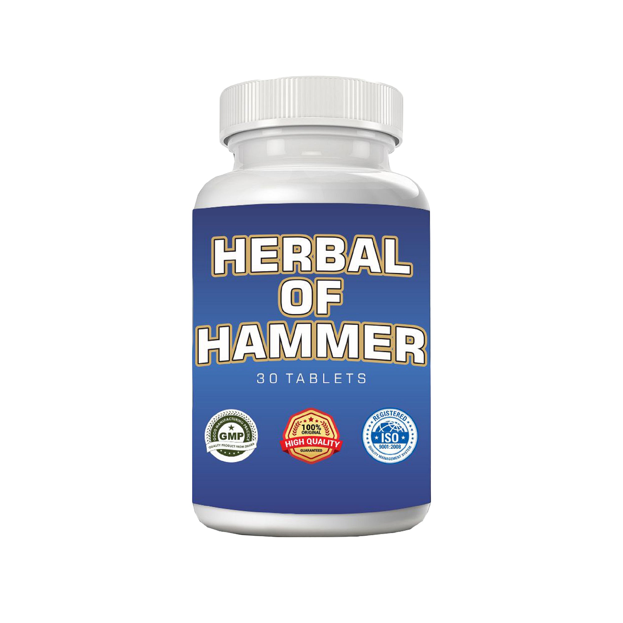 HERBAL OF HAMMER Ashwagandha Tablets for Strength & Stamina (30 Tablets, Pack of 1)