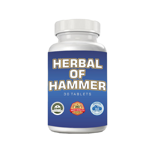 HERBAL OF HAMMER Ashwagandha Tablets for Strength & Stamina (30 Tablets, Pack of 1)