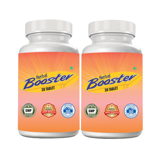 Herbal Booster Ashwagandha Tablets for Strength & Energy (30 Tablets, Pack of 2)