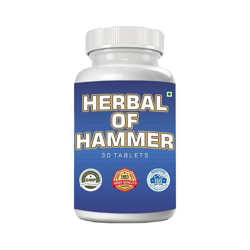 HERBAL OF HAMMER Ashwagandha Tablets for Strength & Stamina (30 Tablets, Pack of 1)