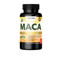 HAVASU Organic Maca Root, 800mg, 30 Capsules – Black, Red & Yellow Maca