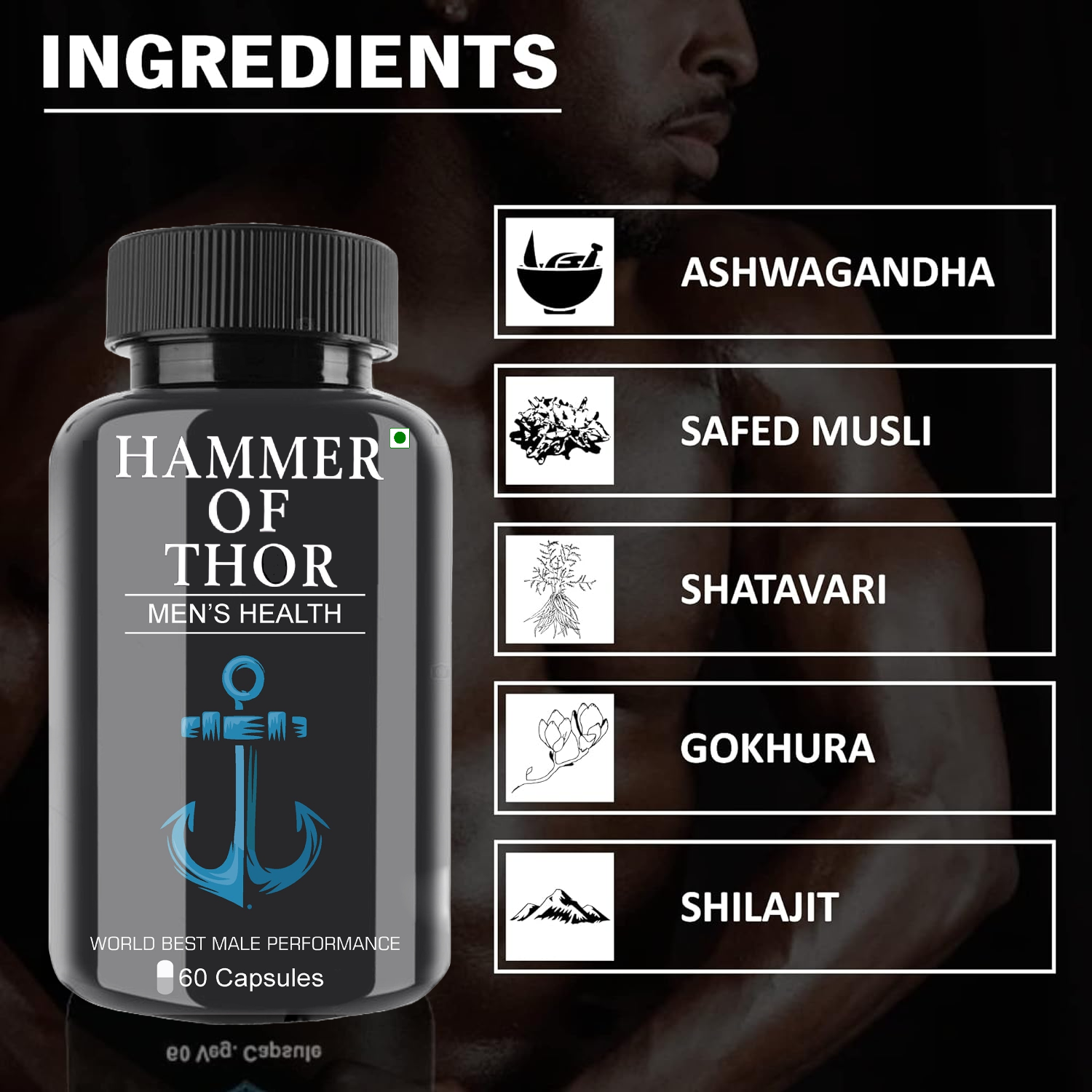 Hammer of thor Men's health Capsules (60cap)