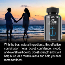 Hammer Of Thor Men's Supplement Ayurvedic Capsule For Performance, Stamina, Power (60 Capsules)  (Pack of 1)