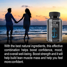 Hammer Of Thor Men's Supplement Ayurvedic Capsule For Performance, Stamina, Power (30 Capsules)  (Pack of 2)