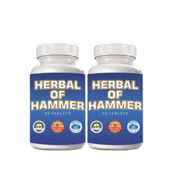 HERBAL OF HAMMER Ashwagandha Tablets for Strength & Energy (30 Tablets, Pack of 2)