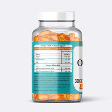 Protein Booster Fish Oil Capsules, 60 Capsules (1000mg Omega-3 with 180mg EPA & 180mg DHA)
